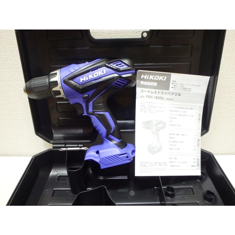HiKOKI(旧 日立工機) 18V ドライバドリルFDS18DGL(本体+ケース) DIY用