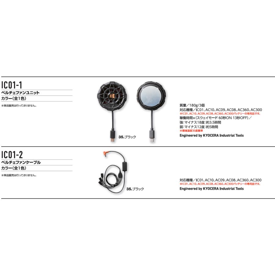BURTLE（バートル） ペルチェ3個セット 単品販売！ BURTLE IC01-1
