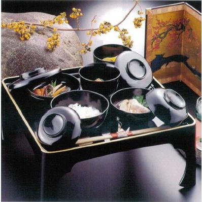 着後レビューで八十椀・宗和膳セット（黒塗） 食器、グラス