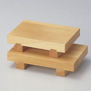 木製 白木 盛台 (盛器)  尺6寸 48cm （寿司ゲタ）｜douguya-net