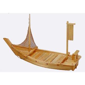 超レア 料理舟 木製 白木 舟 盛器 2尺7寸 80cm 網付 盛込舟 舟盛 激安