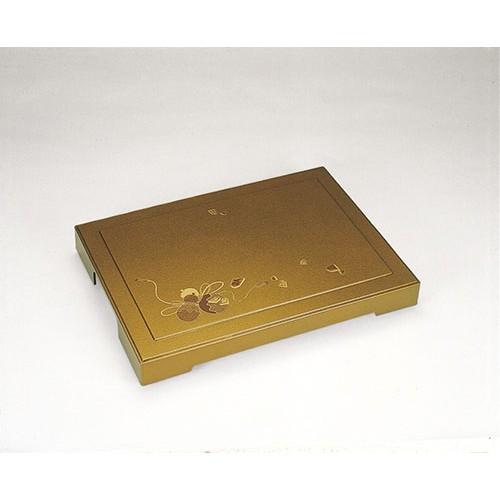 幕の内膳 プレート 嵐山 金パール 瓢箪 尺8 55cm 越前漆器 松花堂 弁当