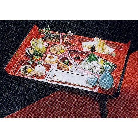 幕の内膳 プレート 嵐山 金パール 瓢箪 尺8 55cm 越前漆器 松花堂 弁当