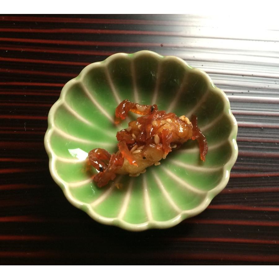 菊花 豆皿 ヒワ 緑  アウトレット 花型