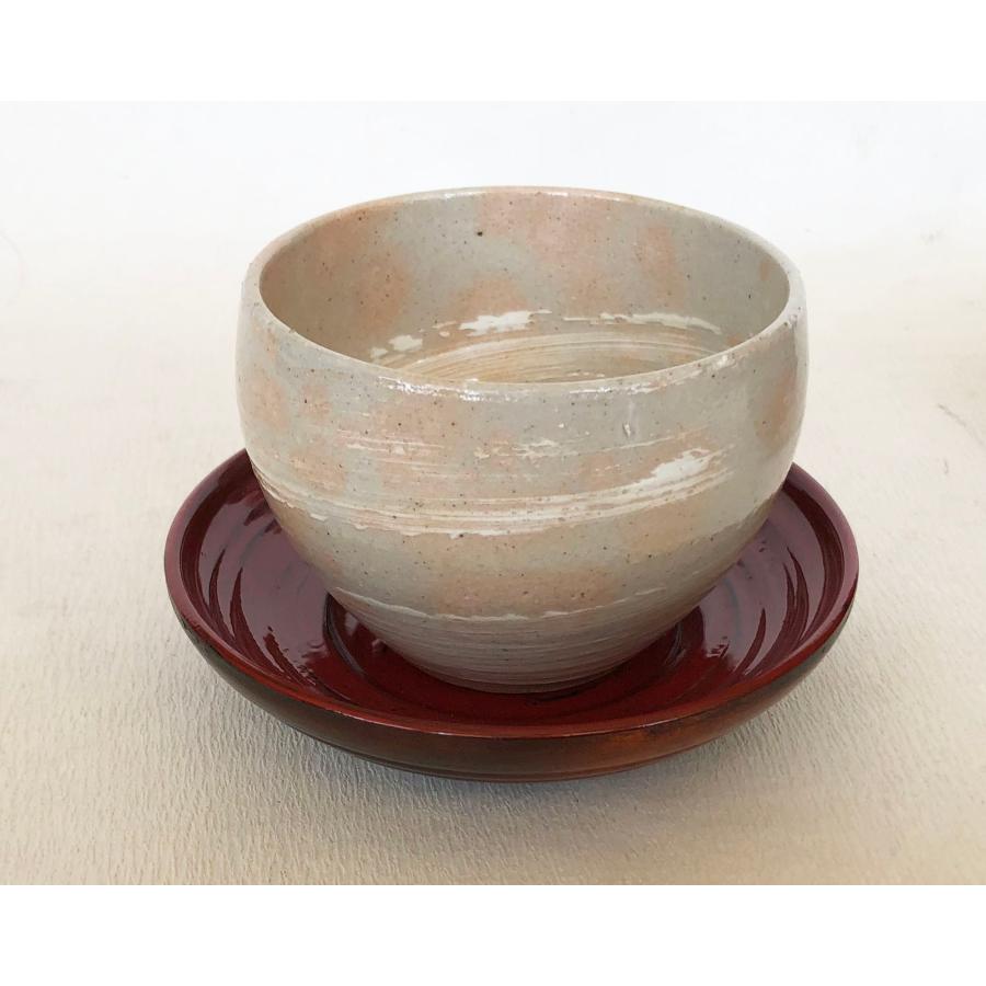 国産 木製 茶托 漆塗り 象谷彫 根来塗茶托 4寸 12cm 香川漆器 象刻