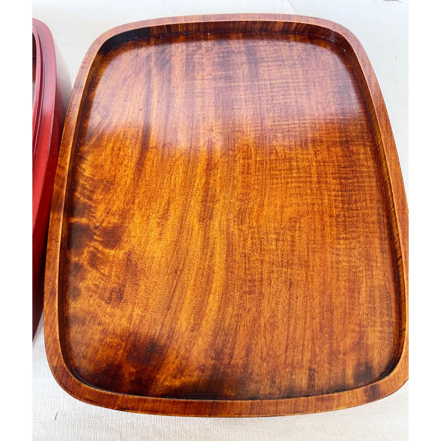 【新品|香川漆器】漆塗 小物箱 木製 収納箱 約27cm 硯箱 漆器 漆塗 木製 胴張硯箱 後藤塗 讃岐漆器 香川漆器 : 台所の道具