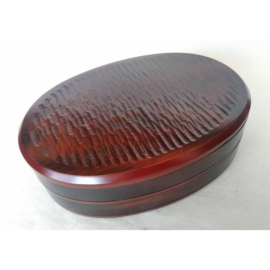 漆器重箱 溜塗り　二段重　木製 重箱 川連 漆器 木製 三段 漆 漆塗り 桜 おせち 日本製 高級 木