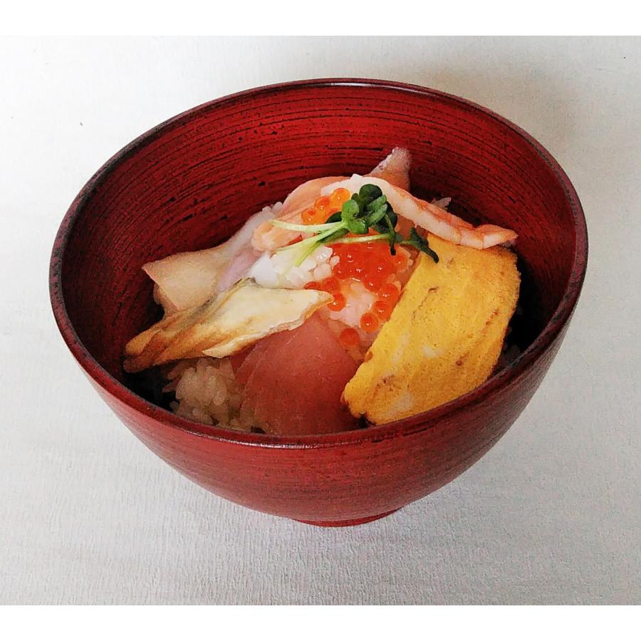 お椀 汁椀 大 木製 本漆塗 刷毛目赤 卵型 どんぶり椀 丼 1個 30