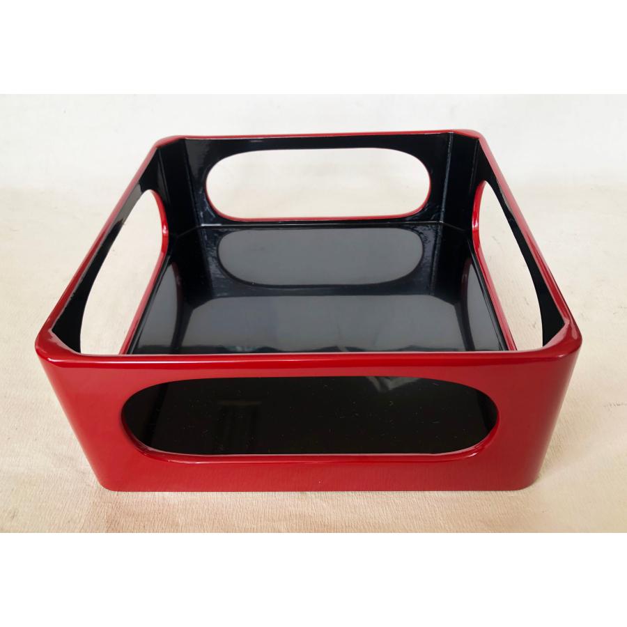 仏器膳セット 霊供膳 仏椀付 黒内朱渕金 鉢台型 23cm  仏膳 木製 漆塗り 仏具】仏膳椀 黒内朱 6.5寸〔霊供膳・供養膳・精進料理・お盆