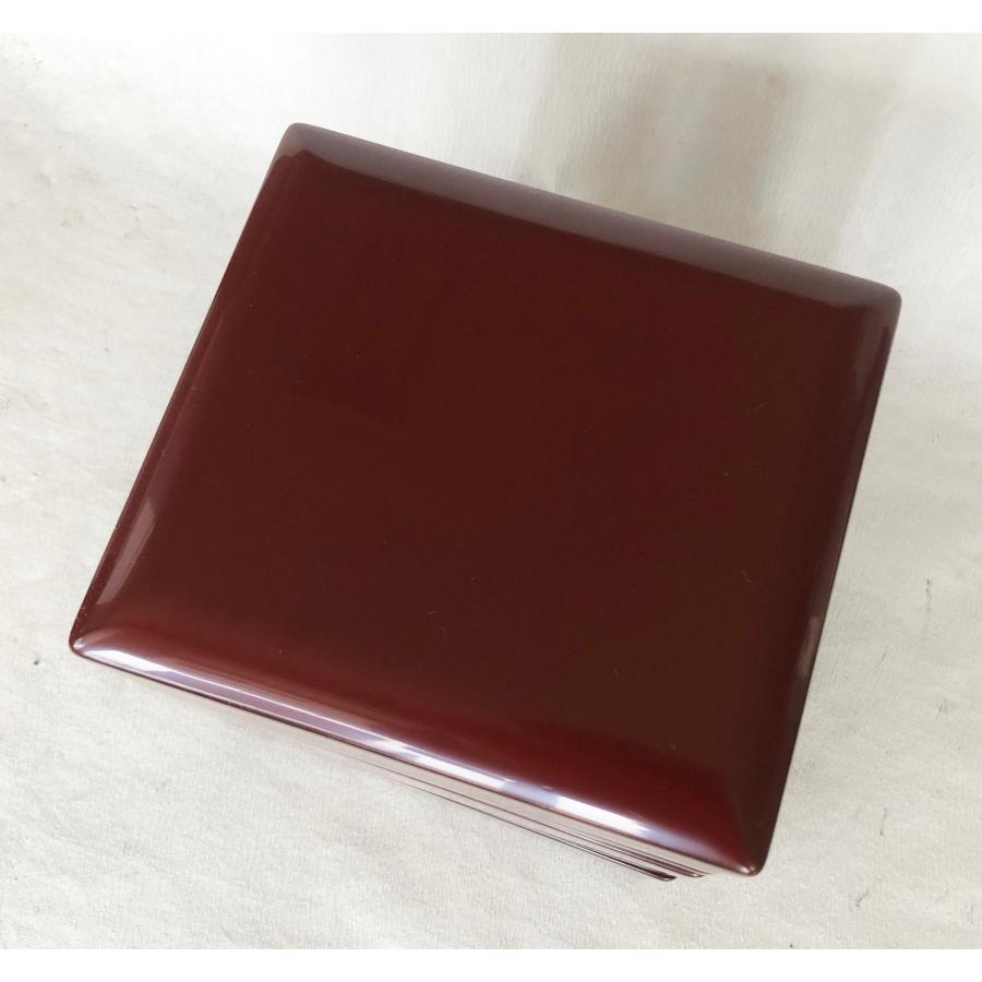 重箱 おせち 銀朱塗二段重内黒取皿二枚付 15cm 木製 漆塗り正月 弁当箱 重箱 おせち 銀朱塗二段重内黒取皿二枚付 15cm 木製 漆塗り正月