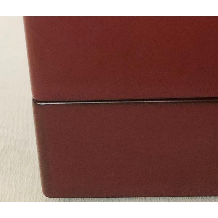 重箱 おせち 銀朱塗二段重内黒取皿二枚付 15cm 木製 漆塗り正月 弁当箱 重箱 おせち 銀朱塗二段重内黒取皿二枚付 15cm 木製 漆塗り正月