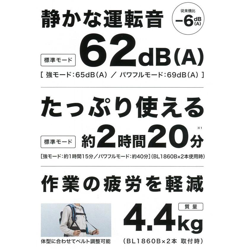 マキタ 充電式背負い クリーナー VC261DZ 本体のみ バッテリー マキタ 充電式背負い クリーナー VC261DZ 本体のみ バッテリー