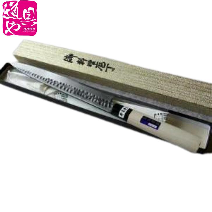 安来鋼青紙二号 黒打槌目 刺身 さしみ用柳刃包丁 270mm : どうぐ屋