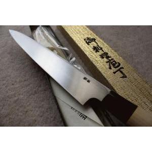 安来鋼青紙二号 黒打槌目 刺身 さしみ用柳刃包丁 270mm : どうぐ屋