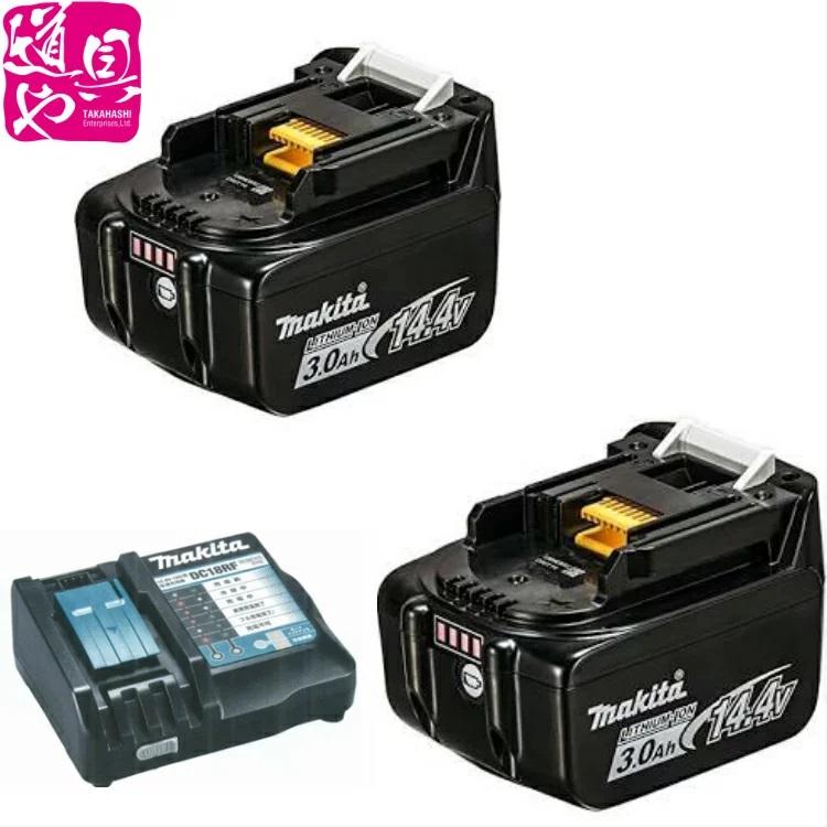 マキタ（makita） BL1430B 2ヶ 充電器 DC18RF 電池 リチウムイオン