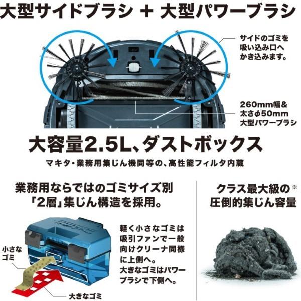 マキタ（makita） ロボットクリーナー RC200DZSP 本体のみ バッテリー 