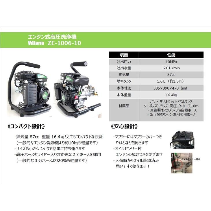 蔵王産業 ZE-1006-10 ZAOH 家庭用エンジン洗浄機 Vittorio ヴィッ