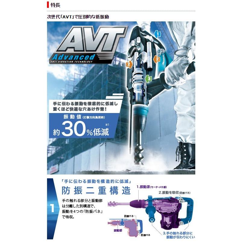 HR5212C SDS-MAX マキタ 52mm ハンマドリル AVT 低振動機構 HR5212C SDS-MAX マキタ 52mm ハンマドリル AVT 低振動機構