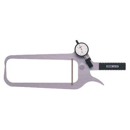 PEACOCK（尾崎製作所） ダイヤルキャリパーゲージ LA(外測)タイプ (外径、厚さ測定用) LA-22