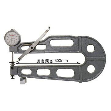 PEACOCK（尾崎製作所） ダイヤルシートゲージ (厚み測定器) 0.01mmタイプ K-1