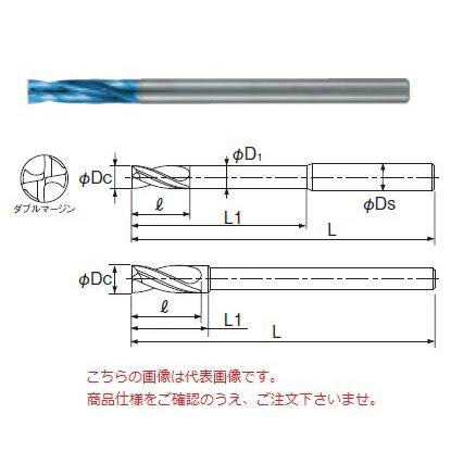 不二越 (ナチ) 超硬ドリル AQDEXZLS1140 (アクアドリル EX フラットロングシャンク)