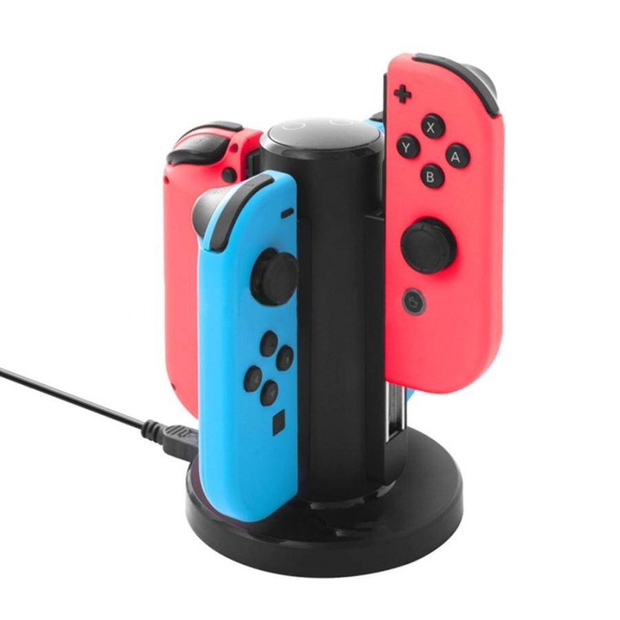 Nintendo Switch JoyCon 充電スタンド コントローラー 円型・4台 Nintendo Switch JoyCon 充電スタンド コントローラー 円型・4台