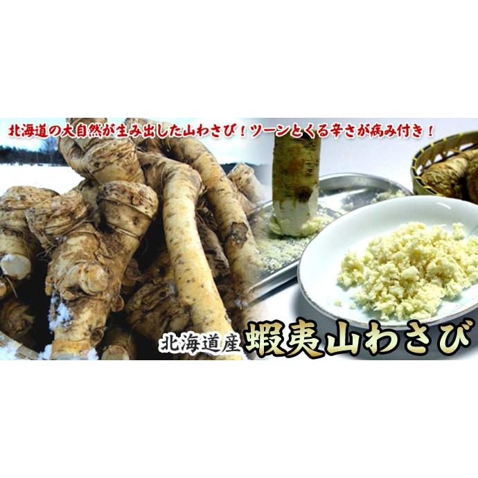 山わさび 北海道産 蝦夷山わさび 西洋わさび 1kg 送料無料沖縄は送料