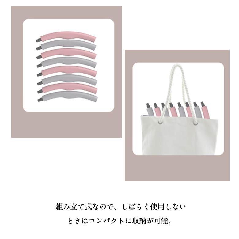 組み立て式 フラフープ コンパクト サイズ調整可 ダイエット 静音設計