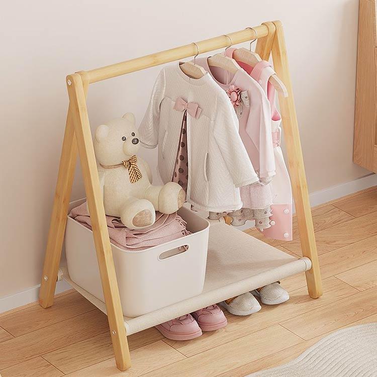 ラック 幅約79cm 木製 折りたたみ ハンガー コートハンガー キッズ