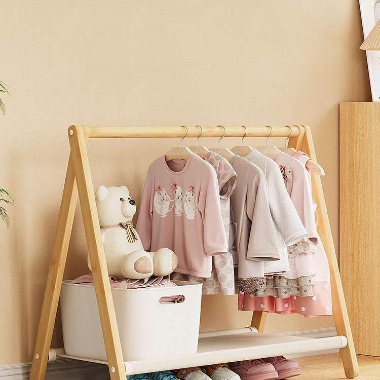 ラック 幅約79cm 木製 折りたたみ ハンガー コートハンガー キッズ