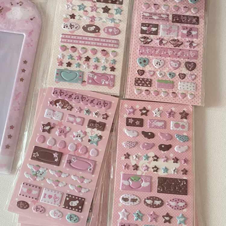 ぷくぷく 中学生 キッズ ぷくぷくシール 3Dシール SNS ステッカー