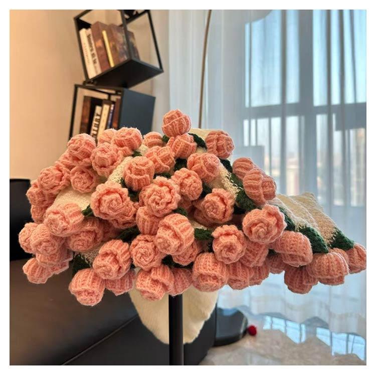 花束ブランケット 直径60cm かぎ針編み フラワーブランケッ 洗える DIY