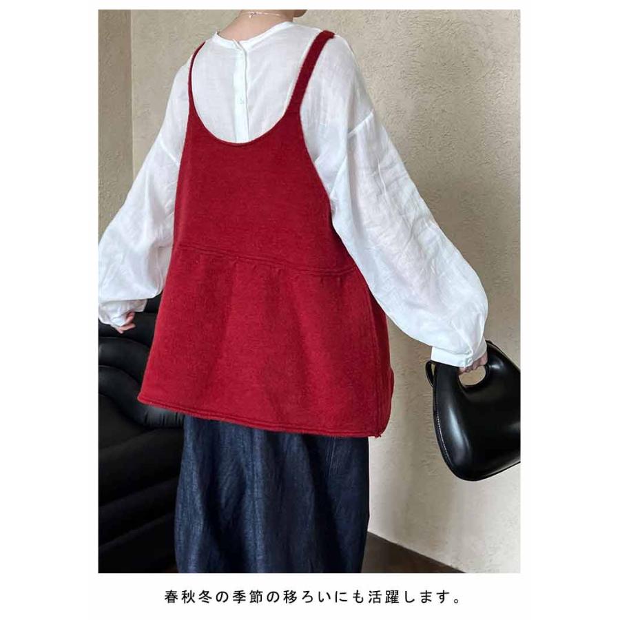 トップス 黒 大きいサイズ ビスチェ ベスト キャミソール レイヤード