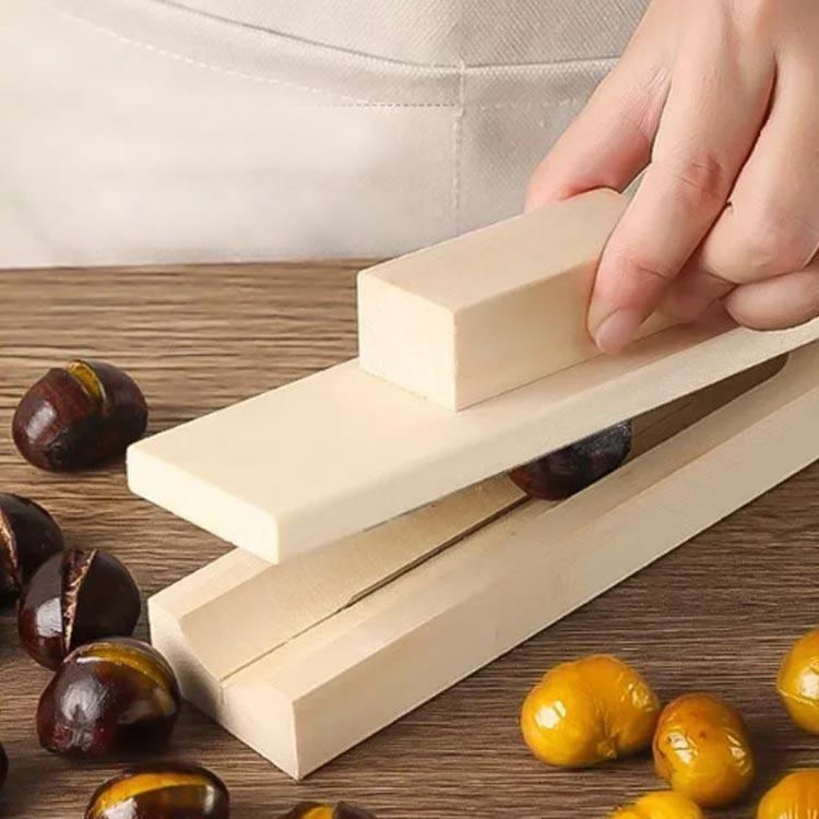 ピーラー 栗むき器 栗剥き栗カッター 栗クリップ 皮むき器 木製 栗むき 