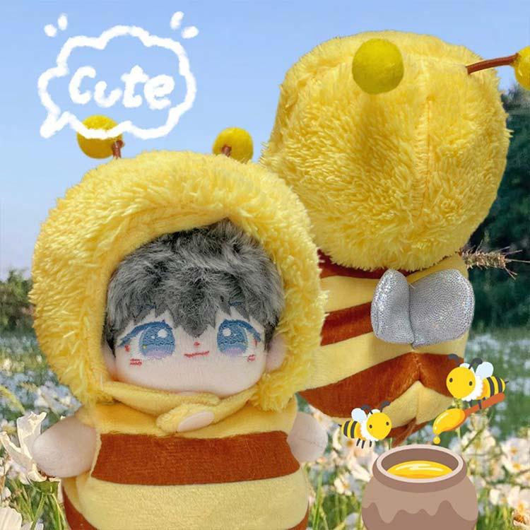 ミツバチ 10cm コスチューム 小さい ぬい服 蜂 人形 みつばち ぬい活