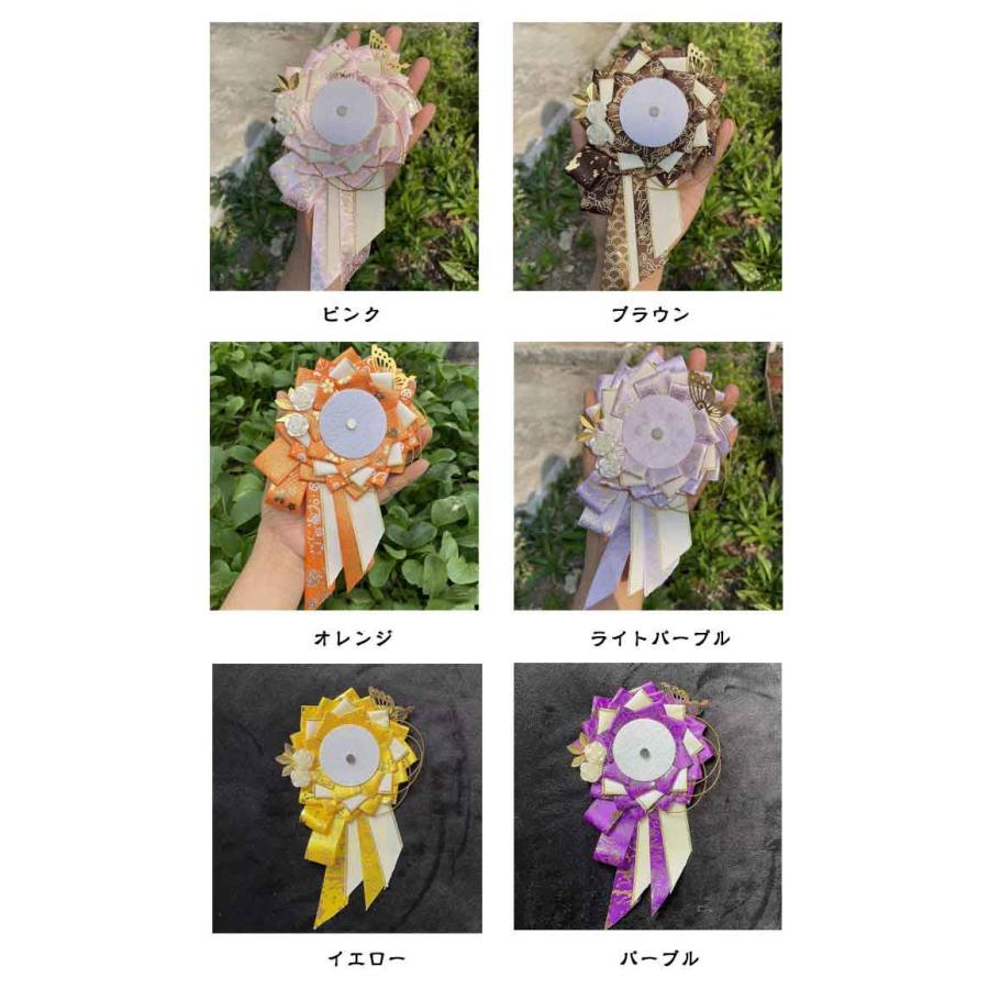 75mm 缶バッジ入り ロゼット キーホルダー式 缶バッジカバー