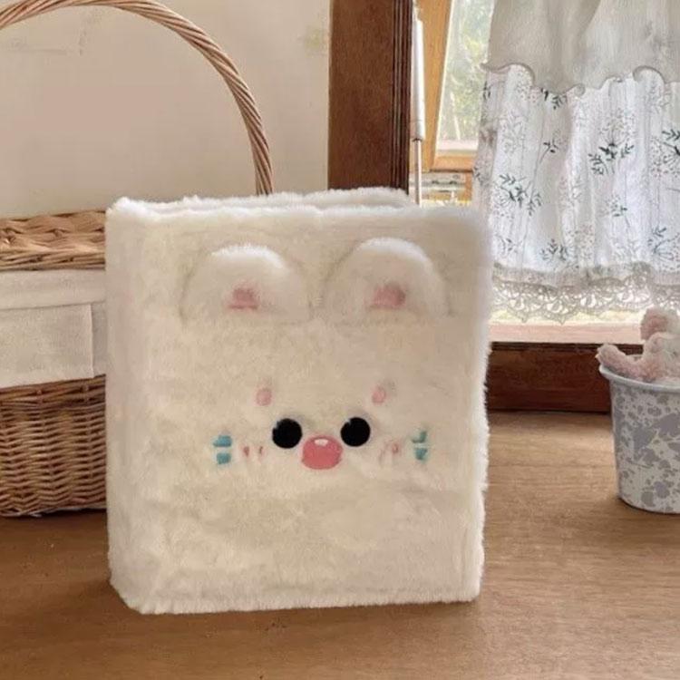 6穴 女の子 ふわふわ はがせる A6 シール バインダー シール台紙