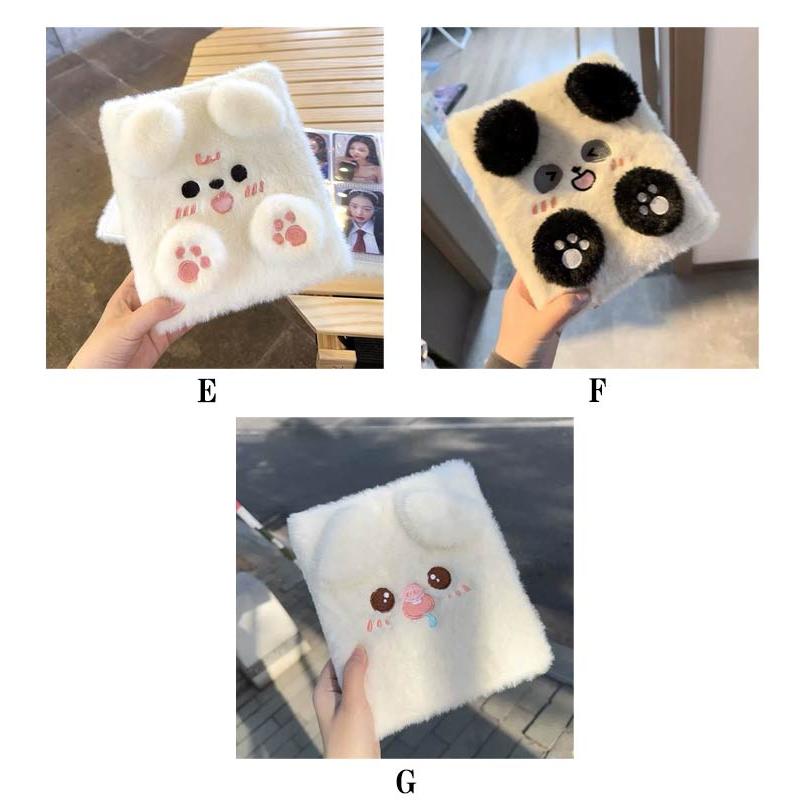 6穴 女の子 ふわふわ はがせる A6 シール バインダー シール台紙