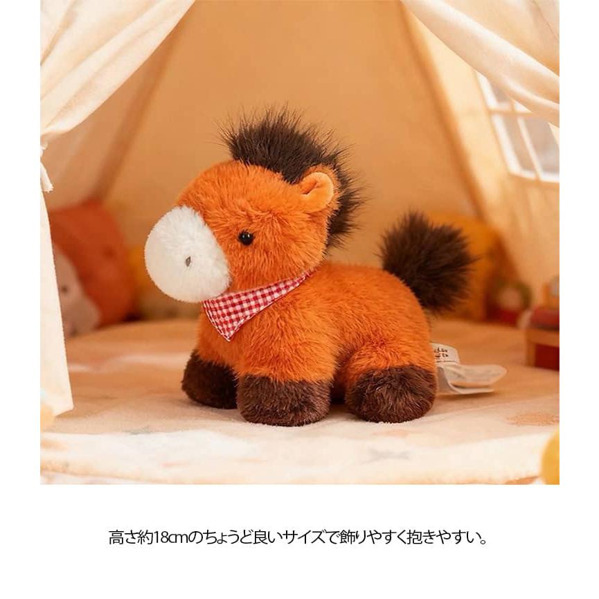 447  うまのぬいぐるみ ふわふわ もちもち 馬 ぬいぐるみ うまぬいぐるみ グッズ 可愛いぬい