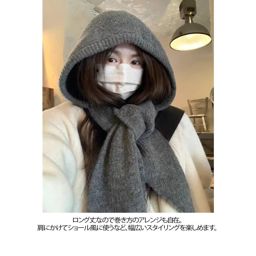 バラクラバ フード付きマフラー フード マフラー スカーフ ネック