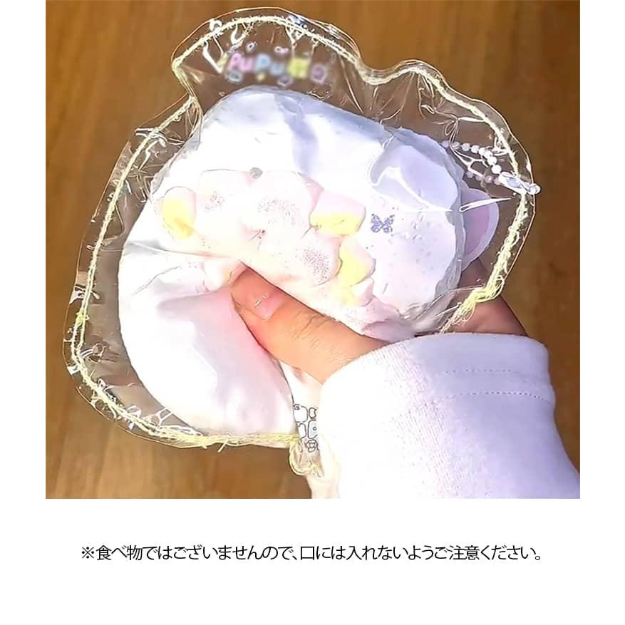 ぷにぷに メロジョイ スクイーズ おもちゃ 桜 低反発 大福 プッシュ