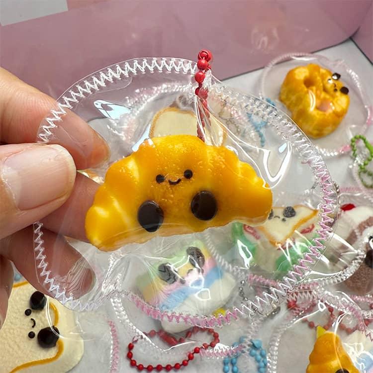 ストレス解消 ミニ チャーム 子供 ボールチェーン付き スクイーズ 低