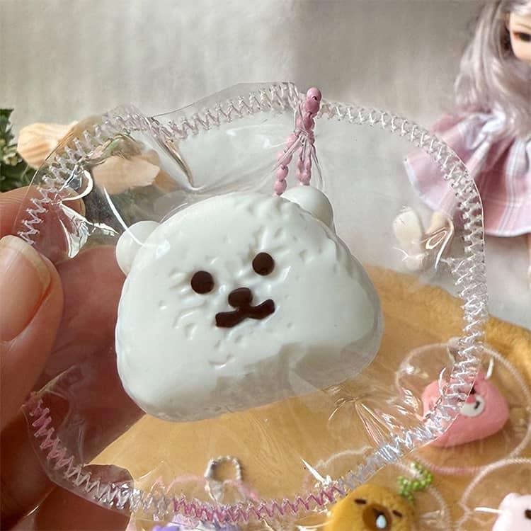 ストレス解消 ミニ チャーム 子供 ボールチェーン付き スクイーズ 低