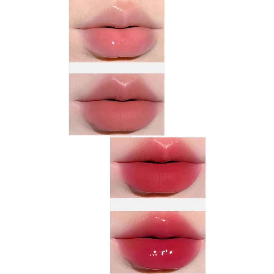鏡面 マットリップ Mooekiss 透け感 マット 口紅 リップティント 2in1