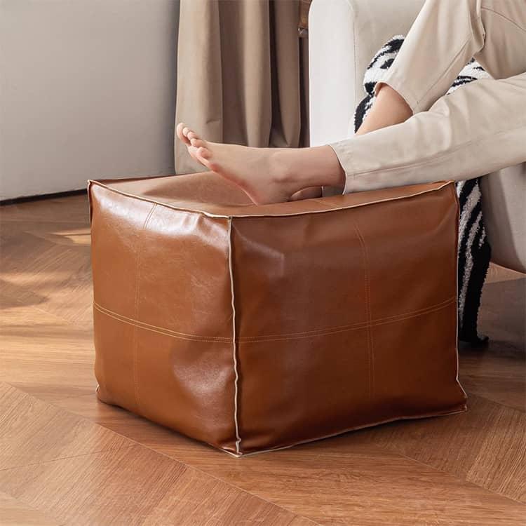 たっぷり収納 オットマン PUレザー おもちゃ収納 収納スツール 座れる