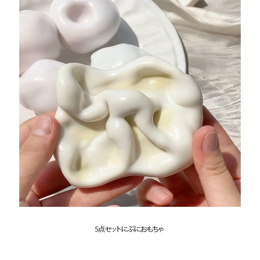 お取り置き　スクイーズ　お菓子パッケージ　5点セット 5点セット プッシュ おもちゃ スクイーズ お団子 おにぎり 大福 低反発