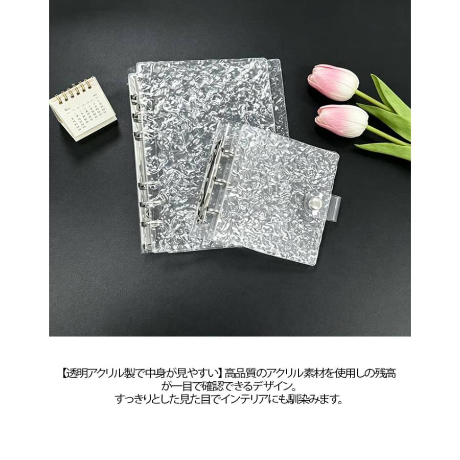 A5 ファイル 6穴 貯金バインダー A8サイズ 韓国 リフィル バインダー