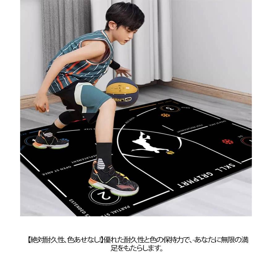 マット バスケ練習用 子供 プレイエリアラグ バスケット トレーニング
