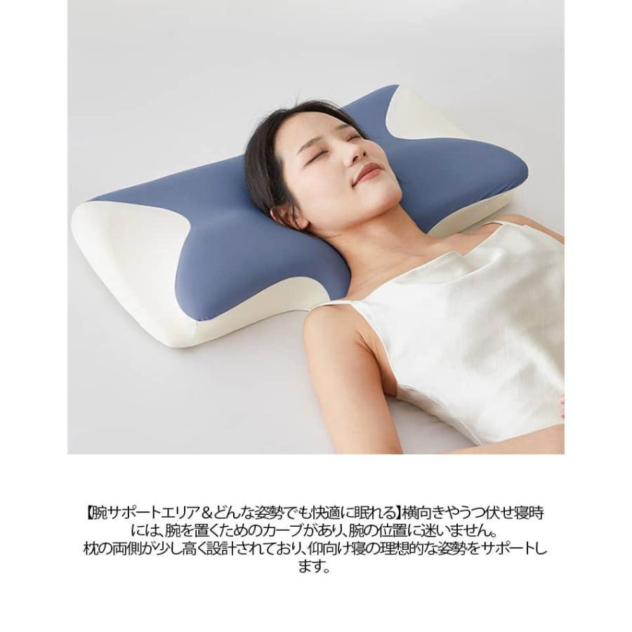 いびき防止 低反発枕 横向き寝用枕 低反発 肩こり 首こり 安眠枕 快眠