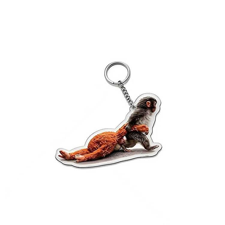 10個セット がんばれパンチ君 アクリル製 小猿 キーホルダー 猿 と